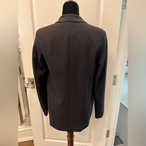 River Island black double breasted blazer with gold buttons - Picture 2 of 2